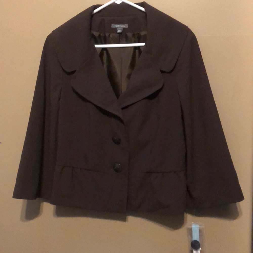 Apt. 9 stretch wide collar stretch blazer